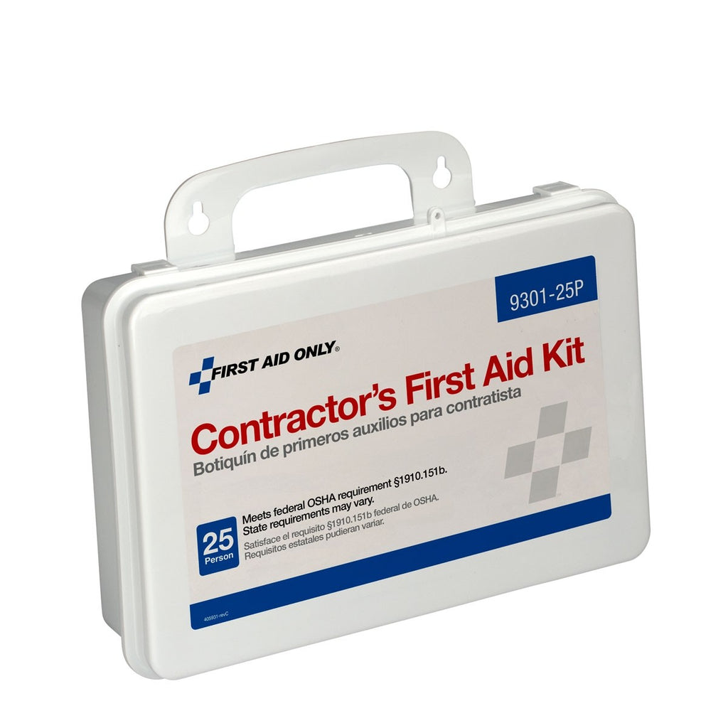 First Aid Only 25 Person Contractor First Aid Kit, Plastic Case