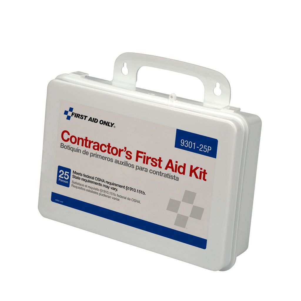 First Aid Only 25 Person Contractor First Aid Kit, Plastic Case