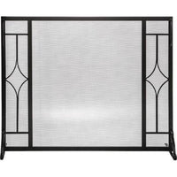 Dagan Black Diamond Design Decorative Fireplace Panel Screen