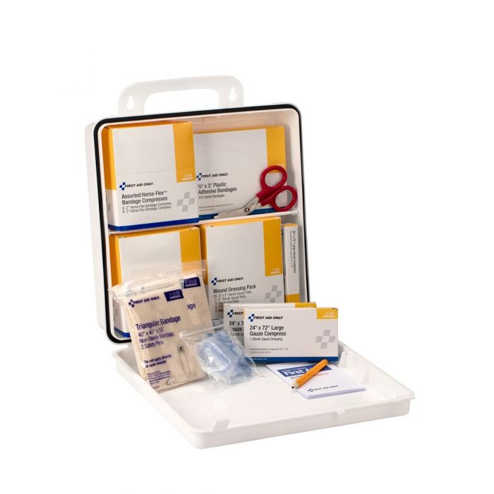 First Aid Only 50 Person National Standard Bus First Aid Kit, Plastic Case