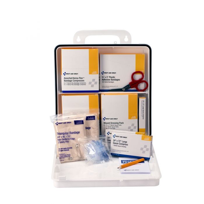 First Aid Only 50 Person National Standard Bus First Aid Kit, Plastic Case