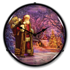 Saint Nick 14" LED Wall Clock