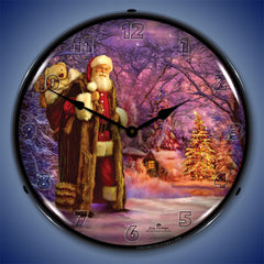 Saint Nick 14" LED Wall Clock