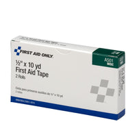 First Aid Only 1/2" x 10 Yd. First Aid Tape Roll, 2 Per Box(Pack of 100)