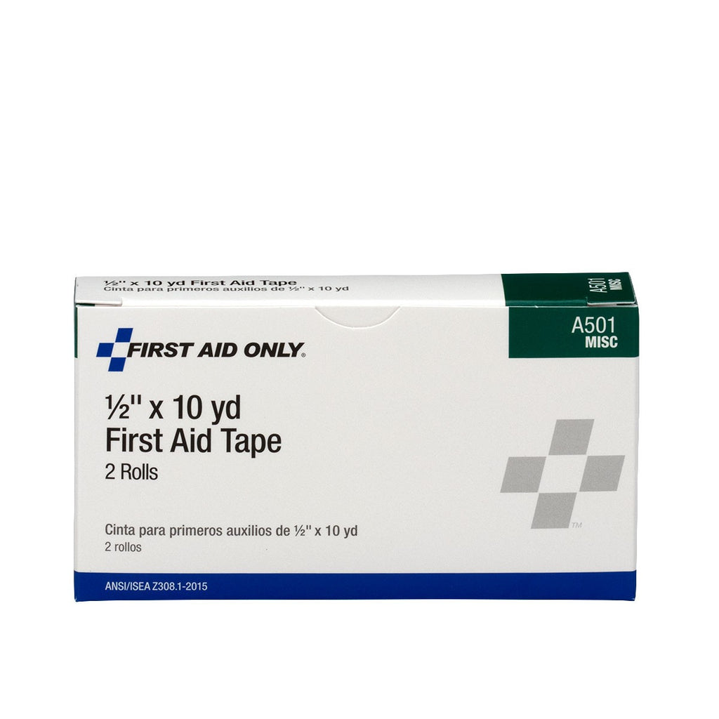 First Aid Only 1/2" x 10 Yd. First Aid Tape Roll, 2 Per Box