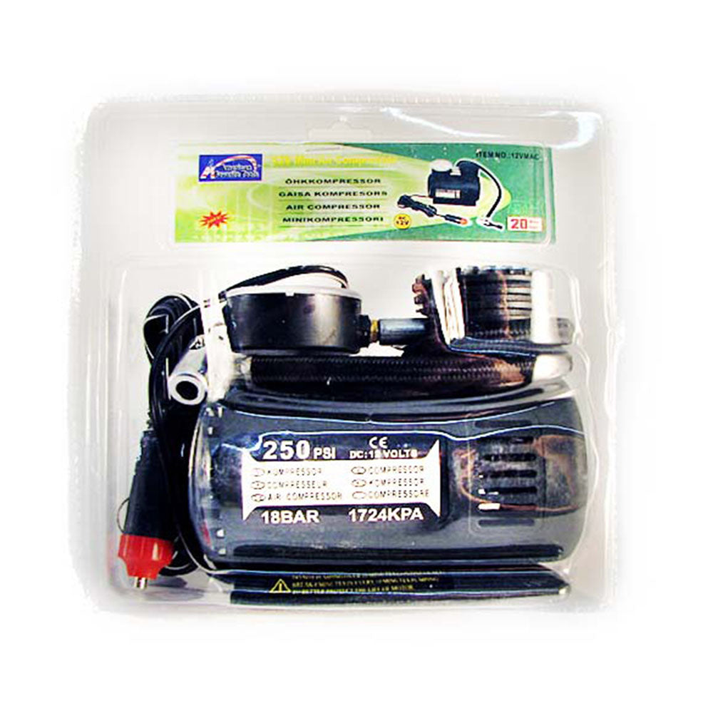 MayDay 12V 250 PSI Mini Air Compressor - Portable Emergency Inflator