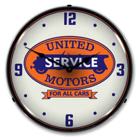 United Motros Service For All Cars 14" LED Wall Clock