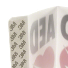 RespondER Flexible AED Wall Sign for Resale - Black & Red on White