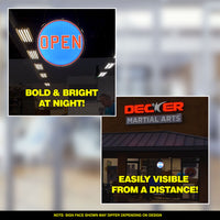 Beauty Salon 14" LED Front Window Business Sign