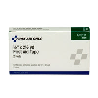 First Aid Only 1/2" x 2.5 Yd. First Aid Tape, 2 Per Box(Pack of 200)