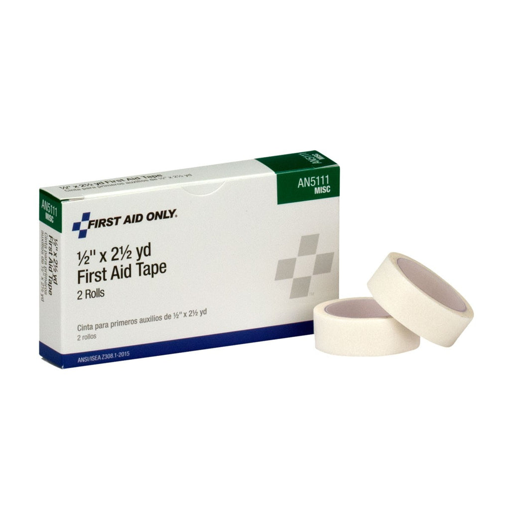 First Aid Only 1/2" x 2.5 Yd. First Aid Tape, 2 Count Box