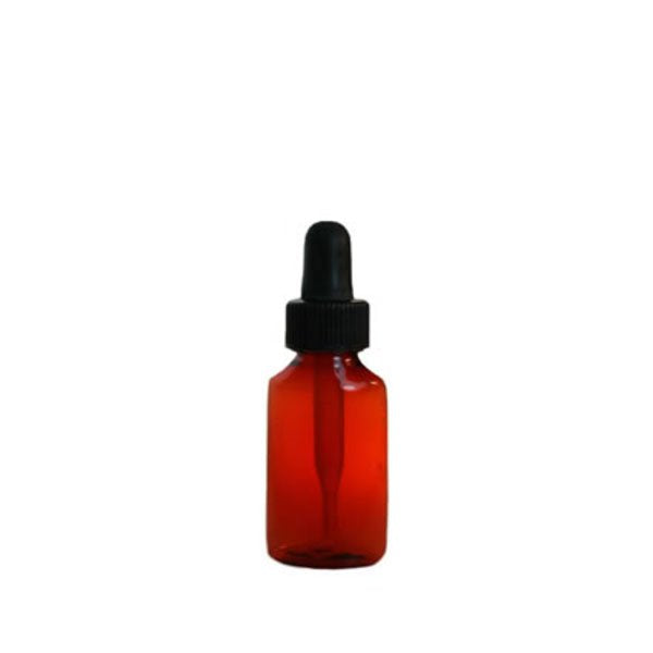 Jorgensen Labs J1205A Amber Plastic Dropper Bottle 0.5 Oz Pack of 12