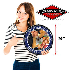 Chessie System "Sleep Like a Kitten" 14" LED Wall Clock