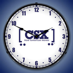 CSX Railroad "How Tomorrow Moves" 14" LED Wall Clock