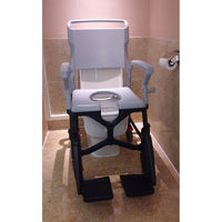 BathMobile Lightweight Travel Shower Commode Chair
