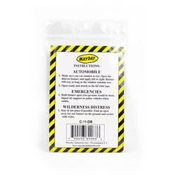 MayDay Distress Banner with Poly Bag - High-Visibility Emergency Signaling Tool