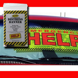 MayDay Distress Banner with Poly Bag - High-Visibility Emergency Signaling Tool