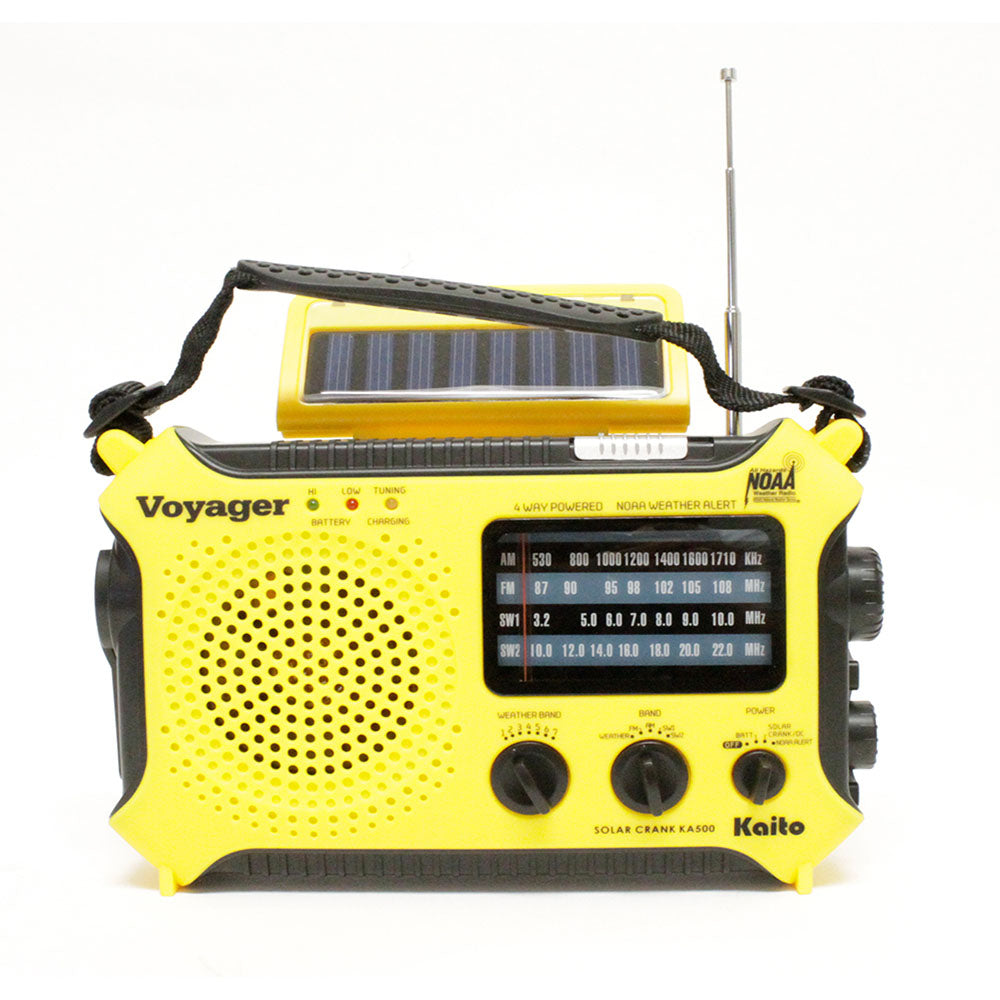 MayDay Voyager Solar AM/FM/SW/NOAA Weather Band Radio Flashlight