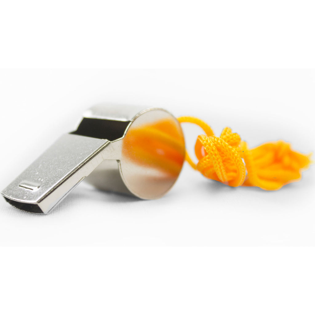 MayDay 10214 Metal Whistle with Lanyard - High-Decibel Emergency Signaling Device