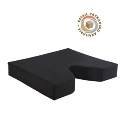 Compass Health Roscoe® Memory Foam Coccyx Cushion | Ergonomic Pressure Relief for Tailbone Injuries