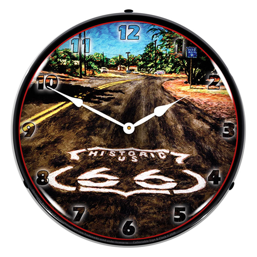 The Mother Road 14" LED Wall Clock