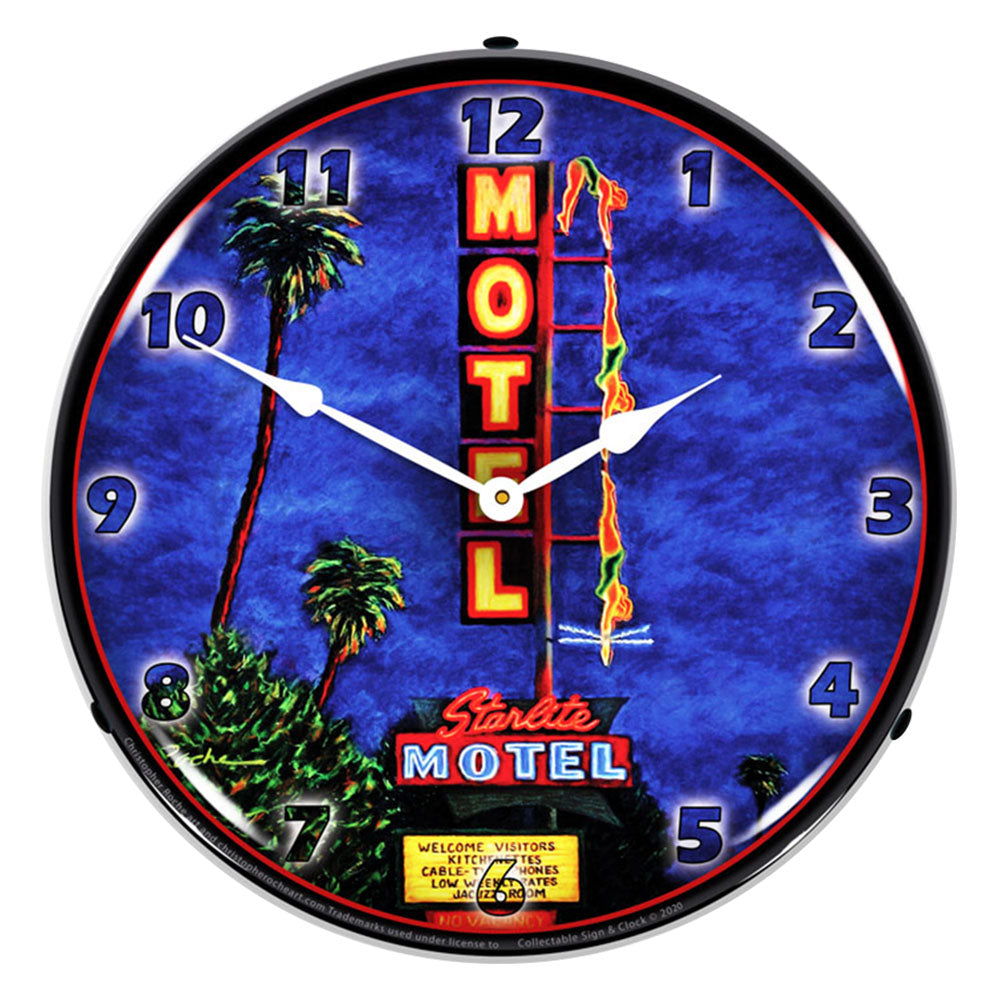 Diving Lady 14" LED Wall Clock