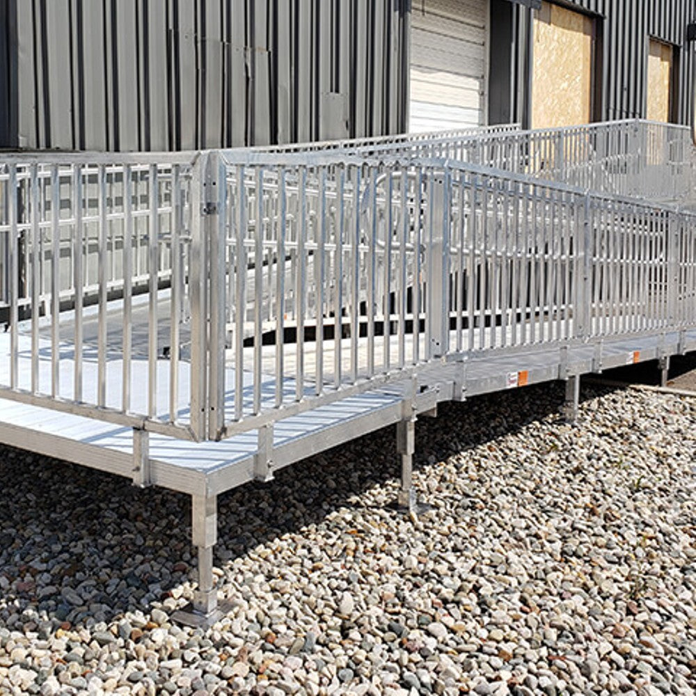 Rampit USA United Series 54" Wide Commercial Aluminum Wheelchair Ramp