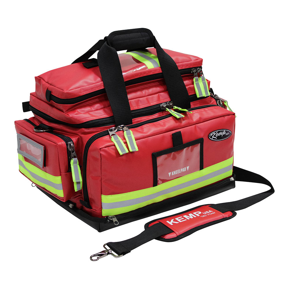 Kemp USA Red Tarpaulin Fluid-Resistant Large Trauma Bag