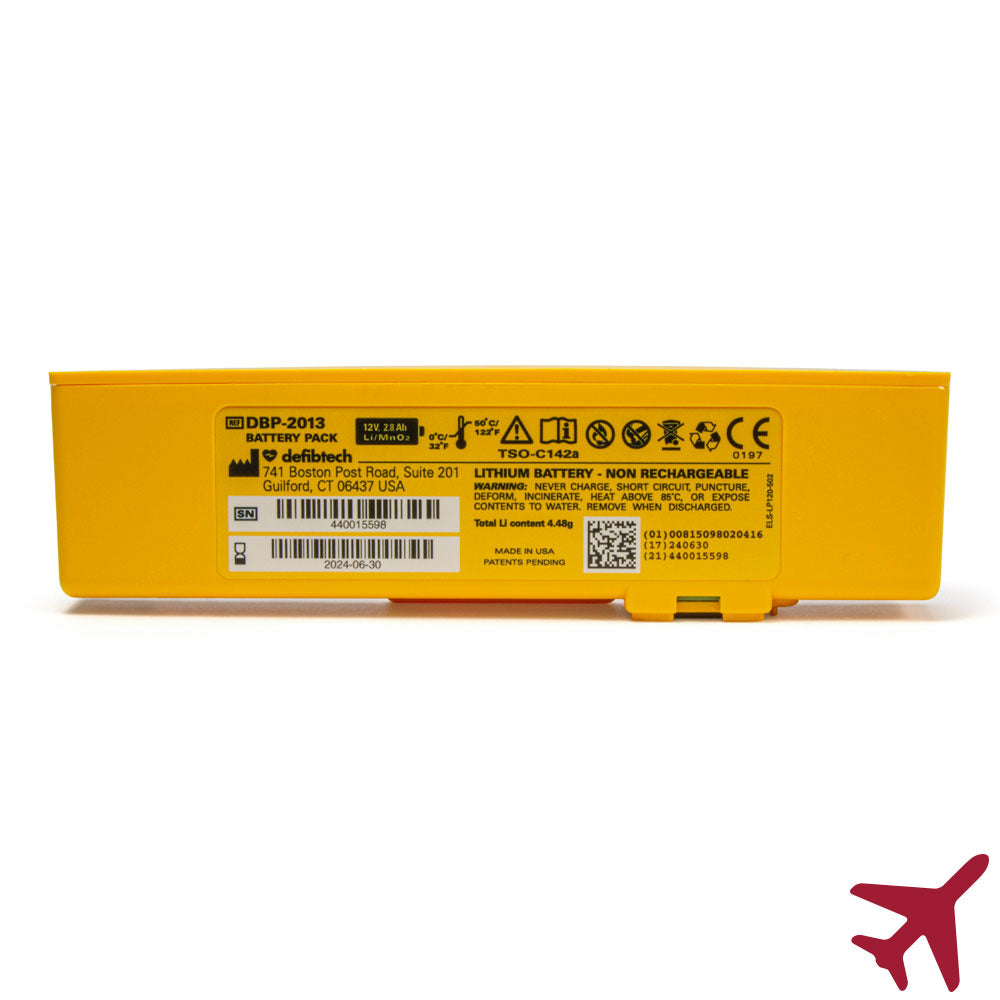 Defibtech Lifeline 4-year Aviation Battery for VIEW/ECG/PRO AEDs