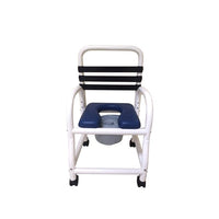 Mor-Medical 26" Deluxe New Era Infection Hygienic Access Shower Commode Chair with Removable Soft Seat and Footrest