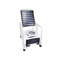 Mor- Medical 20" Deluxe New Era Patent Pending Infection Control, Reclining Shower Chair with Hard Front Seat