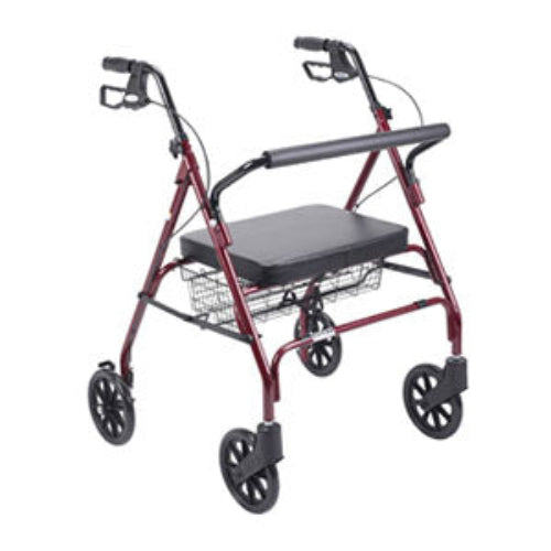Drive Medical Go-Lite Bariatric Steel Rollator | 500 lbs Capacity Reinforced Mobility Solution
