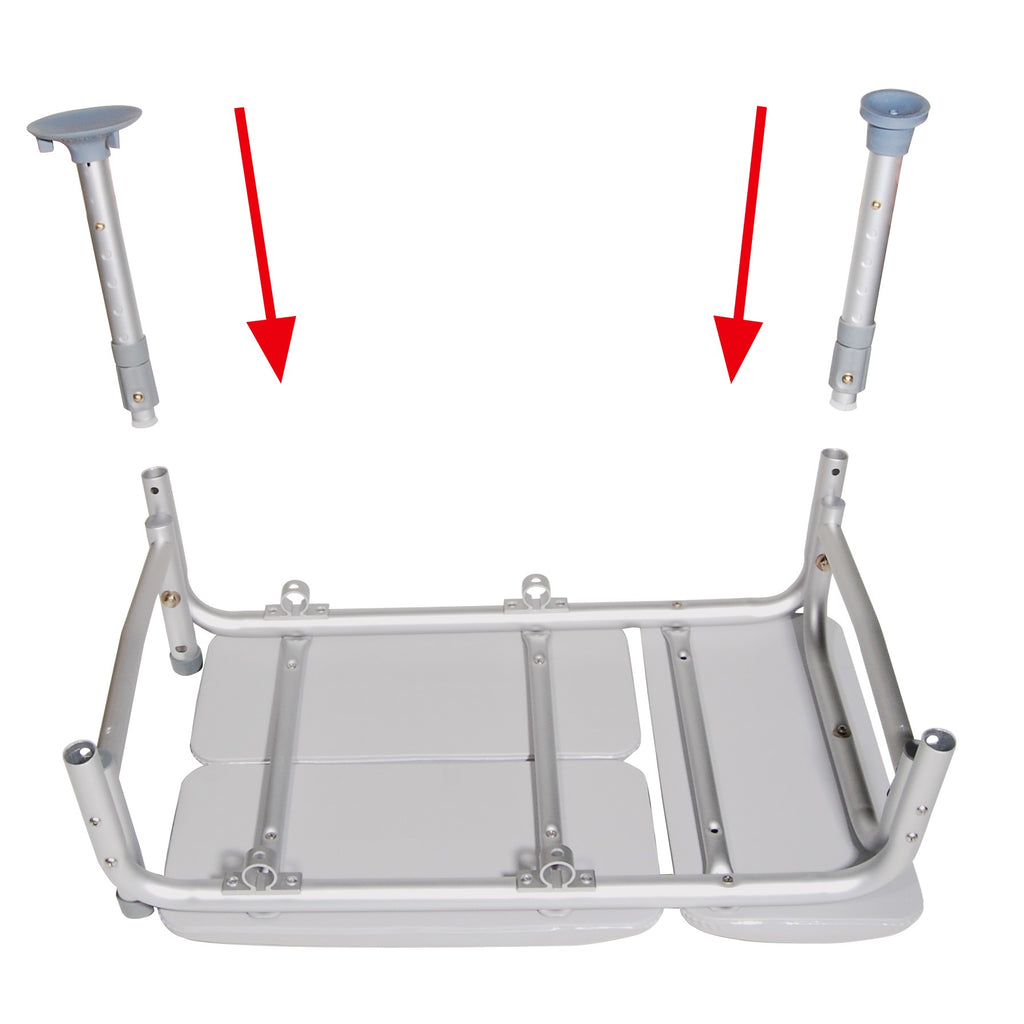 Drive Medical Bariatric Tub Transfer Bench | 400 lbs. Capacity Padded Safety Seat