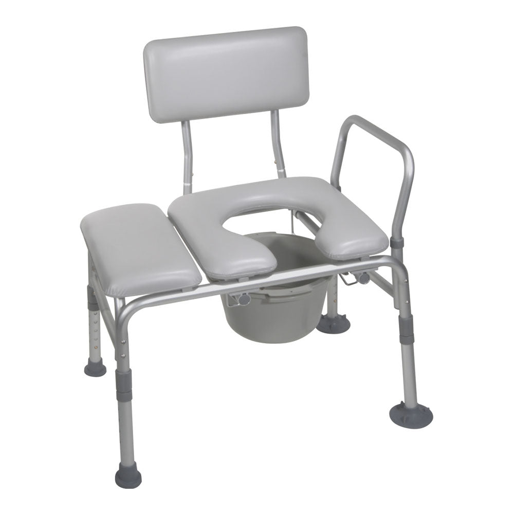 Drive Medical Bariatric Tub Transfer Bench | 400 lbs. Capacity Padded Safety Seat