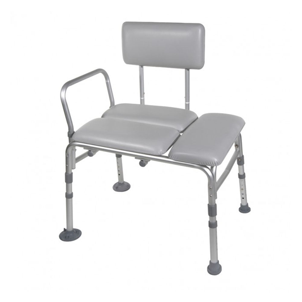 Drive Medical Bariatric Tub Transfer Bench | 400 lbs. Capacity Padded Safety Seat