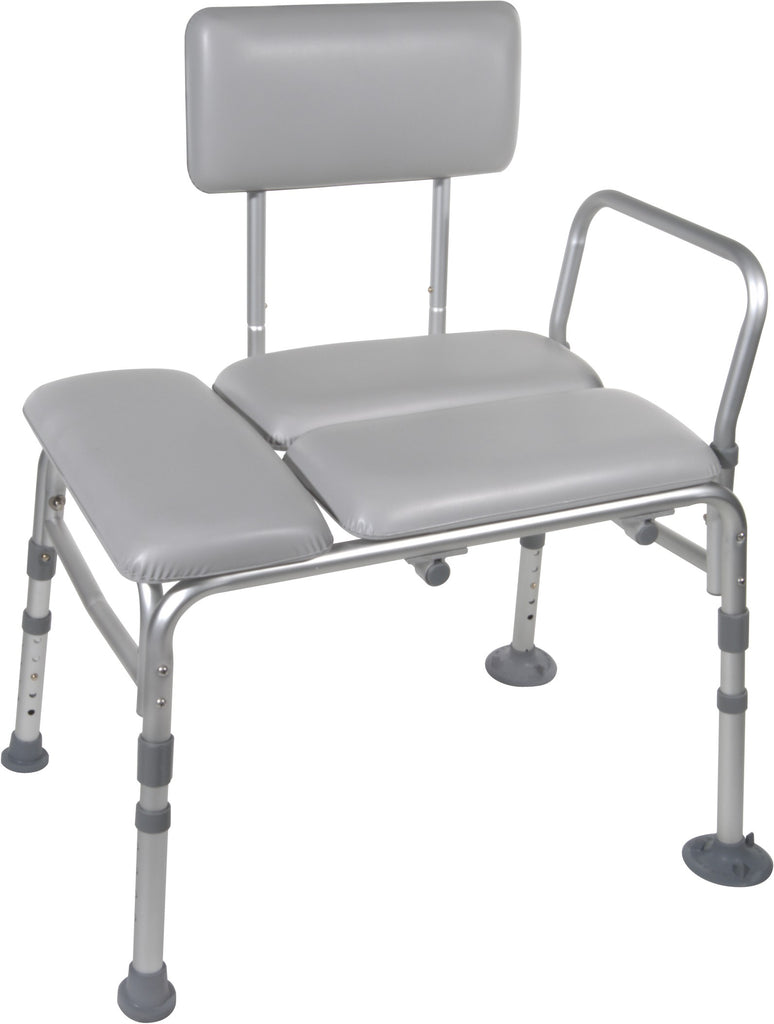 Drive Medical Bariatric Tub Transfer Bench | 400 lbs. Capacity Padded Safety Seat