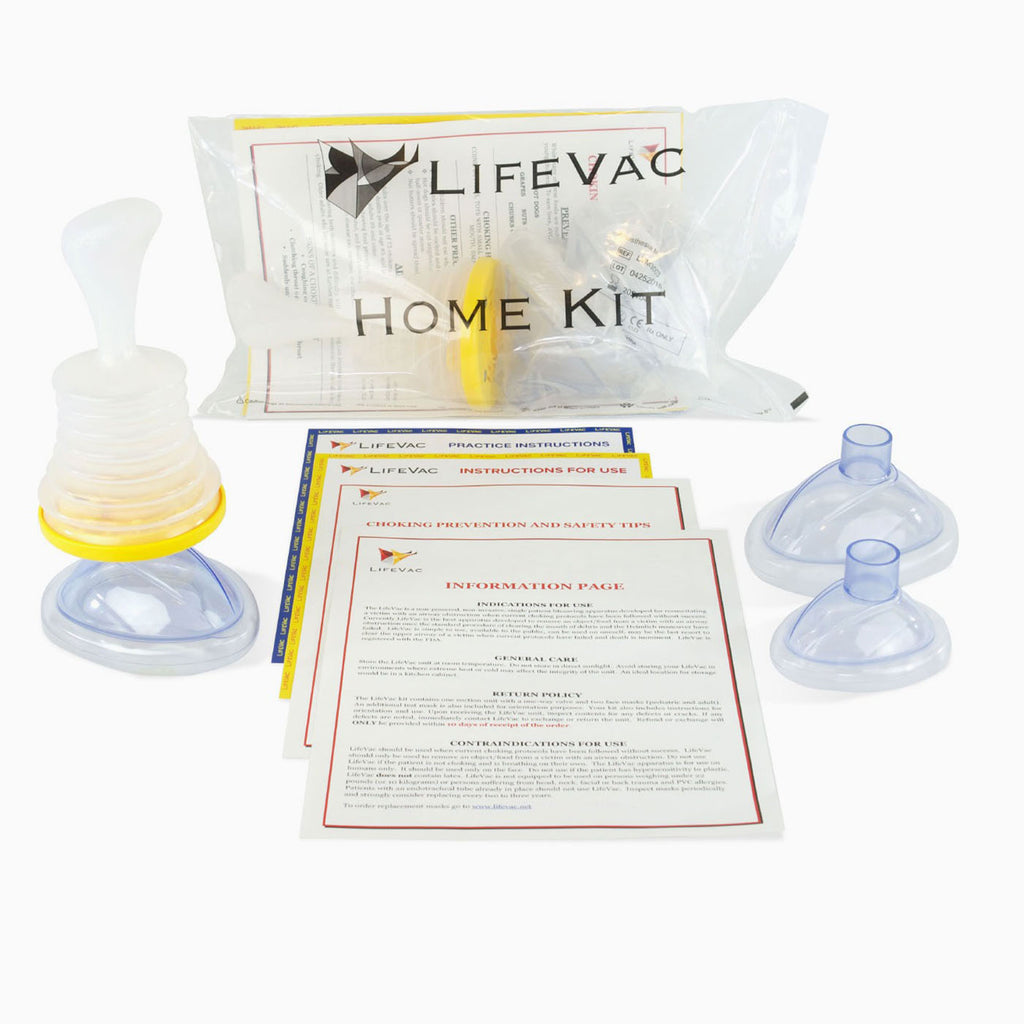 LifeVac Home Anti-Choke Kit | Non-Invasive Airway Clearance Device with Adult & Pediatric Masks