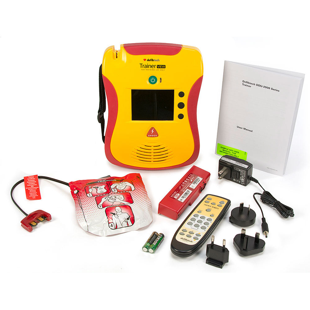 Defibtech Lifeline VIEW AED Trainer | High-Fidelity Video-Guided Simulation Unit
