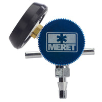 MERET 0-25LPM All Brass Regulator with Hose Barb