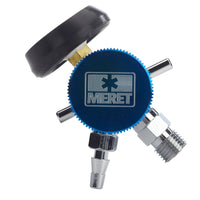 MERET 0-25LPM All Brass Regulator with Hose Barb