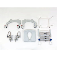 Aquatec ERGO SPXL Bariatric Self-Propelled Shower Commode Chair