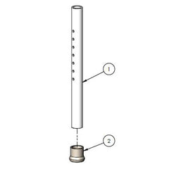 Aqua Creek PVC Swim Platform Extension Legs