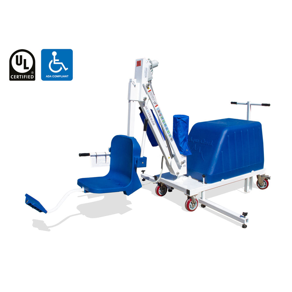 Aqua Creek Mighty Voyager | Portable ADA-Compliant 325 lb Capacity Pool Lift