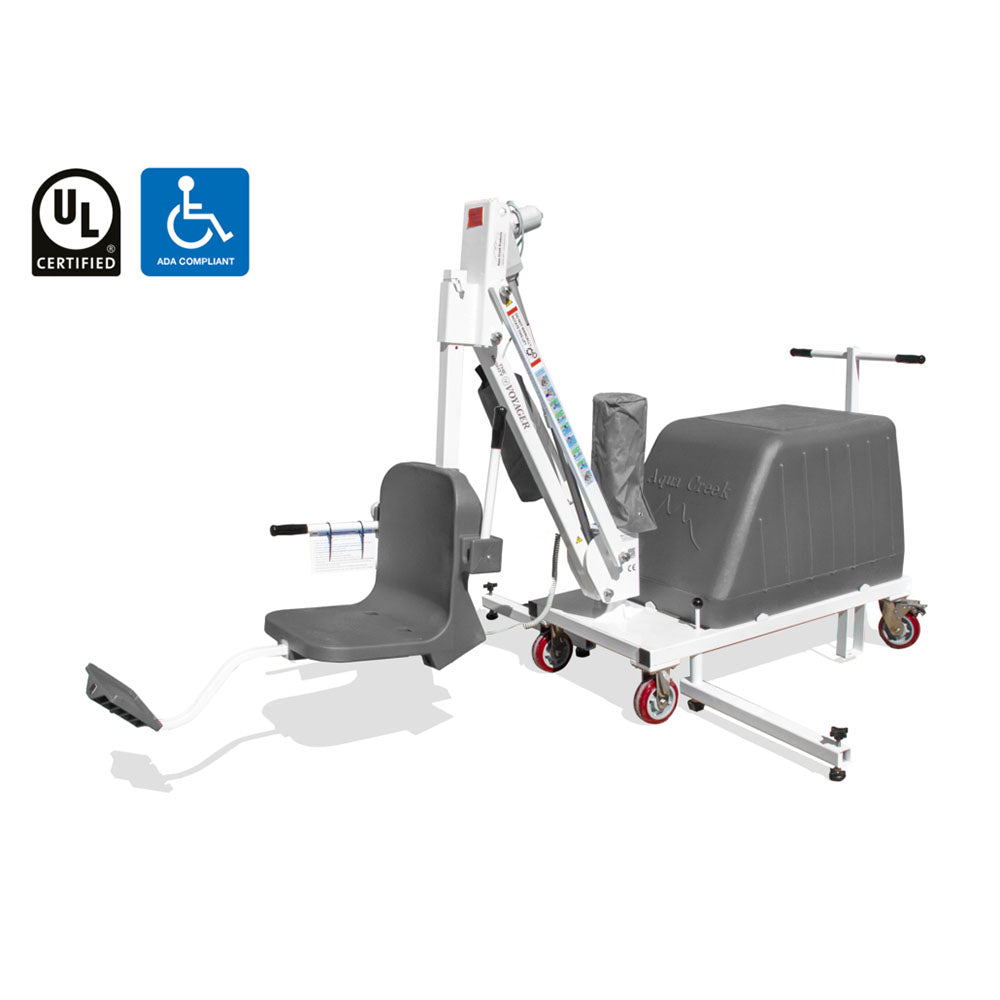 Aqua Creek Mighty Voyager | Portable ADA-Compliant 325 lb Capacity Pool Lift