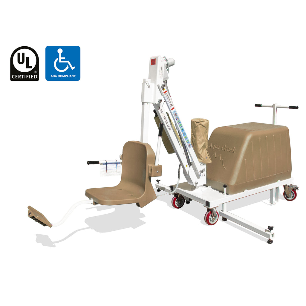 Aqua Creek Mighty Voyager | Portable ADA-Compliant 325 lb Capacity Pool Lift