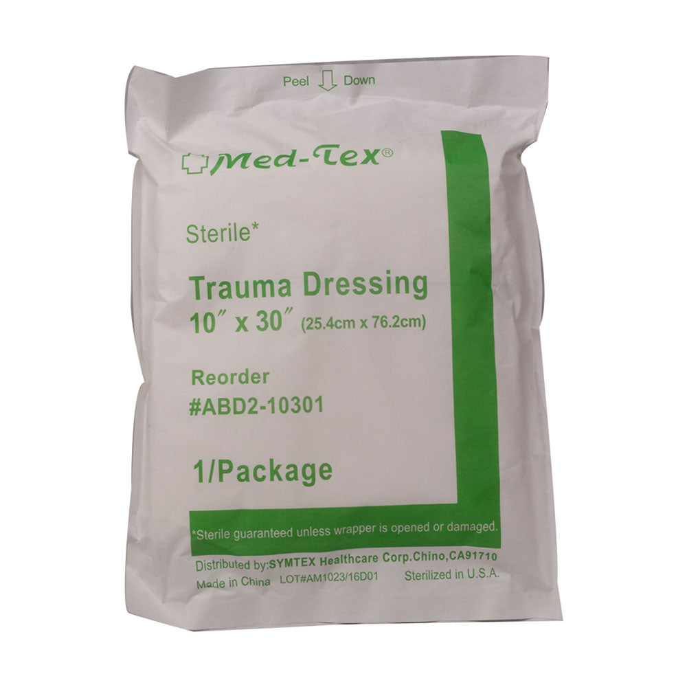 MayDay 10443 10" x 30" Multi Trauma Dressing - High-Absorbency Sterile Wound Care