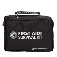 First Aid Only Deluxe Survival First Aid Kit in Ballistic Nylon Black Carry Case