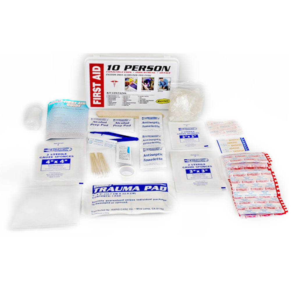 MayDay 10 Person OSHA First Aid Kit for Workplace Safety Compliance