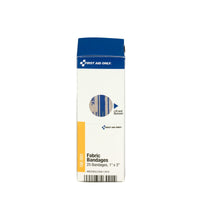 First Aid Only Smart Compliance Refill 1" x 3" Adhesive Fabric Bandages, 25 Per Box(Pack of 85)