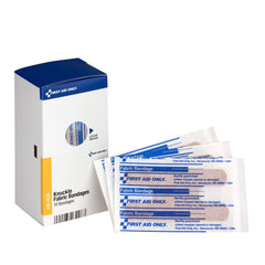 First Aid Only Smart Compliance Refill Fabric Knuckle Bandages, 10 Per Box